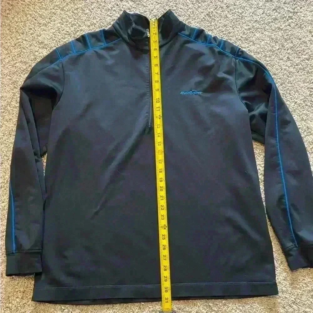 Nike Golf 1/4 Zip ‘Bud Light’ Pullover Men’s XL Black Blue Sweatshirt